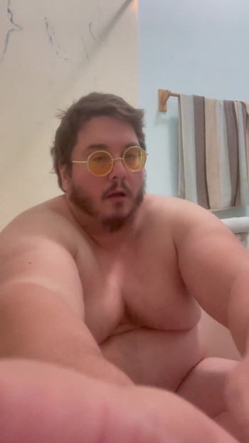 Memorable moment from "Enormously Fat Chub Bear Daddy Burly Chub Draws a Hot Bath & Blasts a Hot Load"