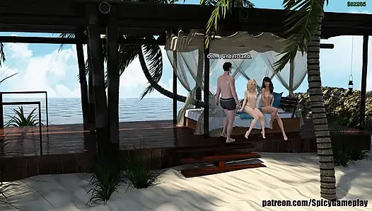 Adventures of Willy D: two sexy naked girls on the beach ep 2