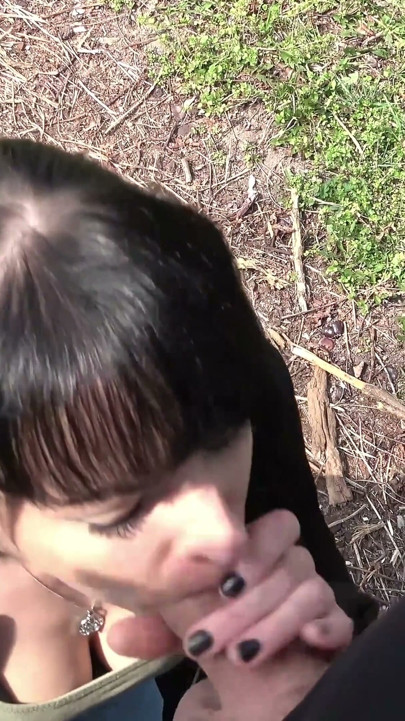 Elisa 18 & Bella X - Outdoor Blowjob, Masturbating and Peeing in the Woods