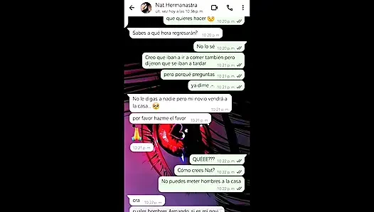 Chat with My Little Stepsister with Happy Final - Nati Sweet - Natasha Caseros