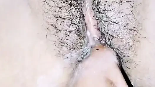 Pooja put her hand in wife's pussy and inserted cucumber, pussy and ass exploded