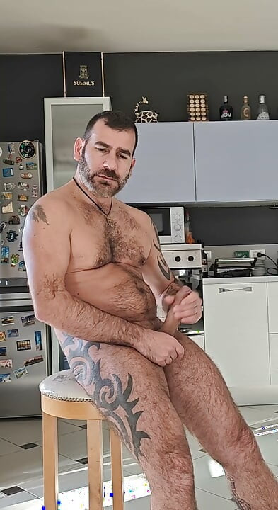 Daddy Big Cock Masturbate and Cum