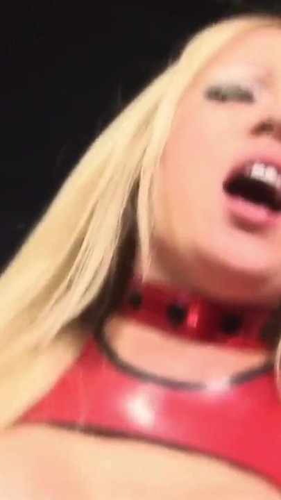 Key moment from "Sex slave man has a blonde mistress riding his cock in a chair"