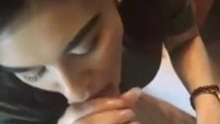 Desi Blowing a Thick Cock