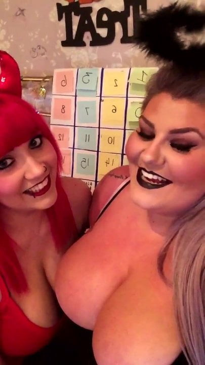 Busty slut halloween