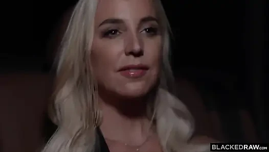 Blackedraw Busty Blonde MILF Loves to Deepthroat Huge BBC