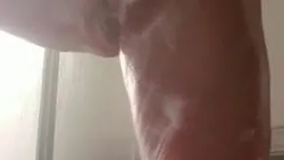 Elderly Step Mom, 60+,  in shower, amateur