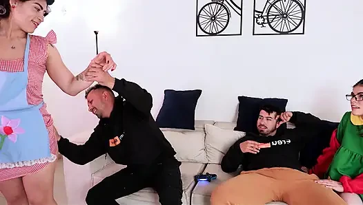 With My Stepfather's Friends Sex in the Neighborhood