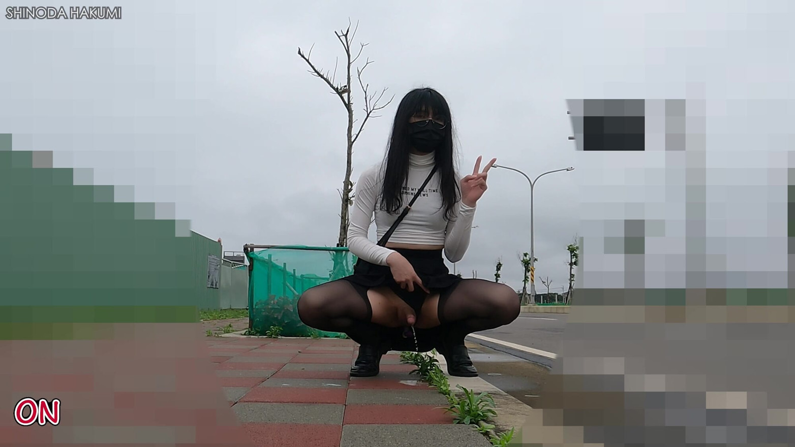 HA50Shamefully Exposing Anal Vibrator and Being Hit By a Passerby!