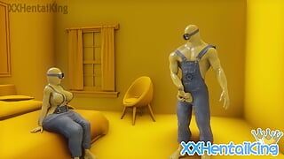 Minions - γαμήσι σε κίτρινο δωμάτιο