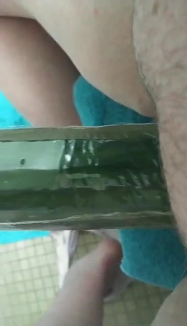 Fucking a cucumber