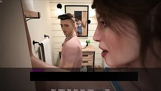 Stepmom Helping Mike To Pleasure And Giving Hanjob His Huge Cock In Toilet