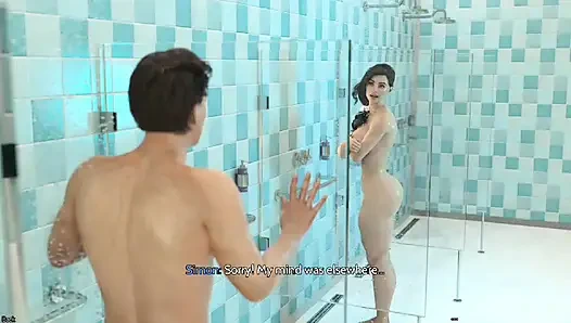 My dance partner teaching me dance