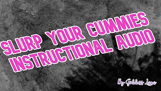 NUR AUDIO - Schlürfen sie ihre spermaladung ein instructional audio von Göttin Lana