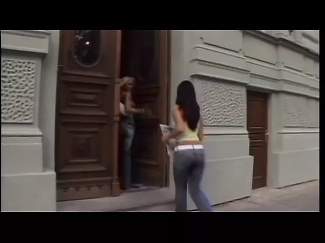 Two guys penetrate two beautiful girls in every hole