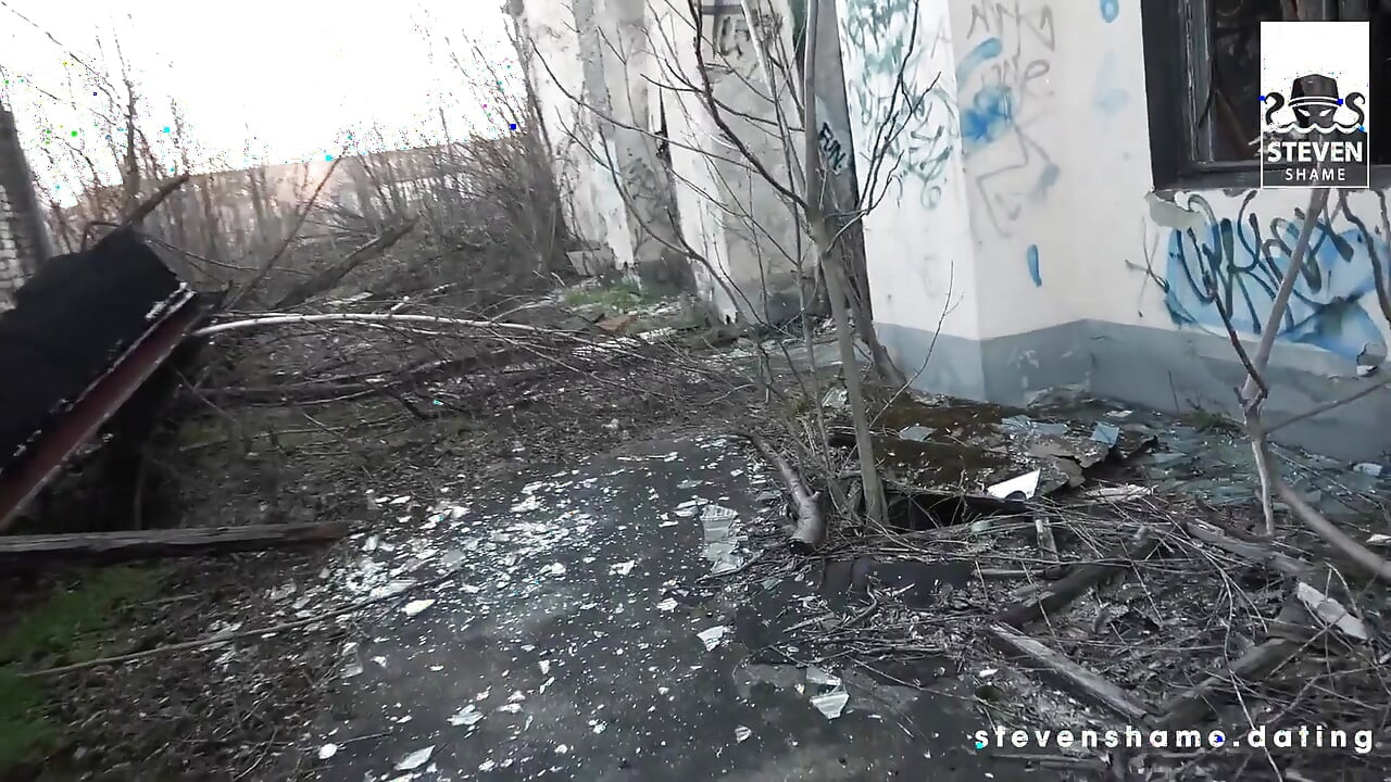 Candy Alexa gets banged in an old hangar!
