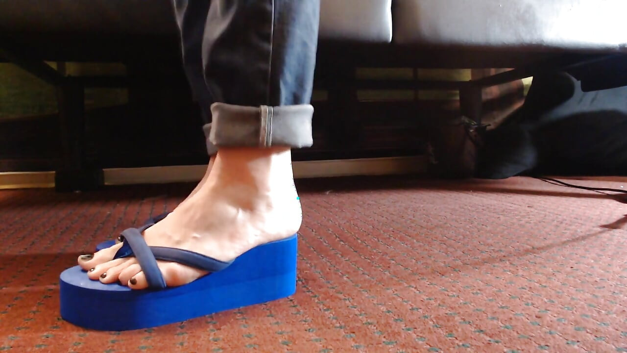 Flipflops i plateauskum