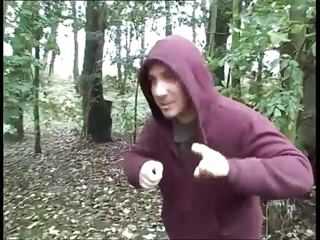 Cute Teen with Hot Tits and Mini Skirt in the Woods