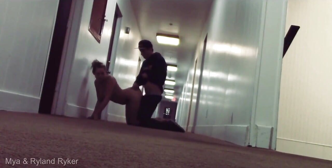 Hotel Hallway Sex! a Decade Apart and Still Going! 18 Vs 28 and Pregnant!