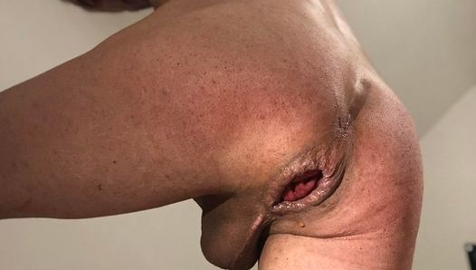 big cumshot after harsh anal insertion