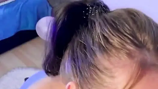 Omg ! I love to suck his big cock so much