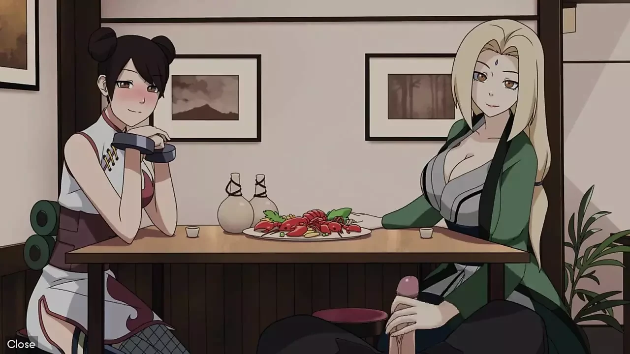 Naruto - Kunoichi Trainer - Část 19 - Tsunade honění pod stolem od Loveskysanx