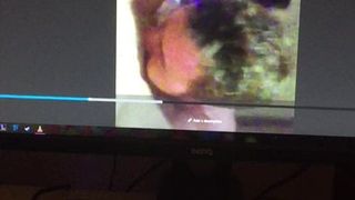 Wanking to sex tape of me and fiance