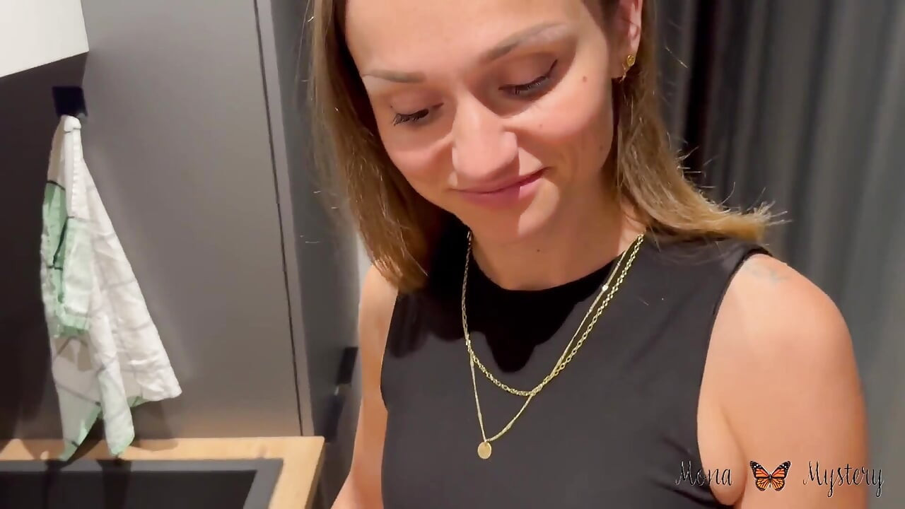 Perverted Voyeur Fucks Teen in the Kitchen!