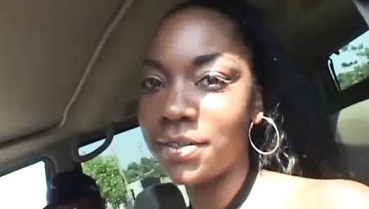 Big boobs black girl on the big black cock