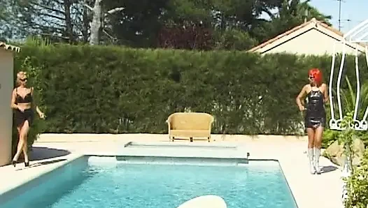 French Domina Spanking and Anal Fingering Her BFF