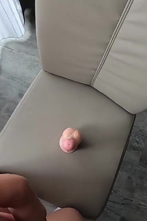 Sweet Girl Strips to Ride Her Dildo