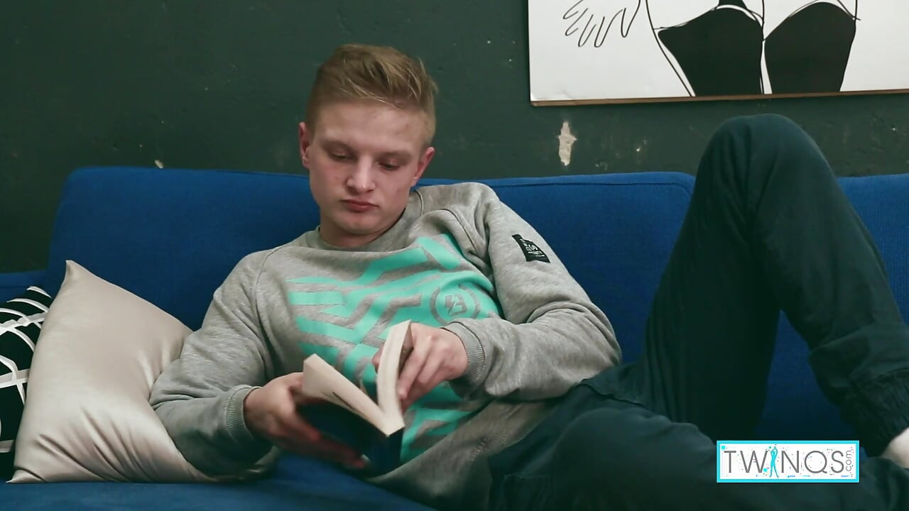 Jacob O Puts His Book Down And Strokes His Cock To A Belly Finish!