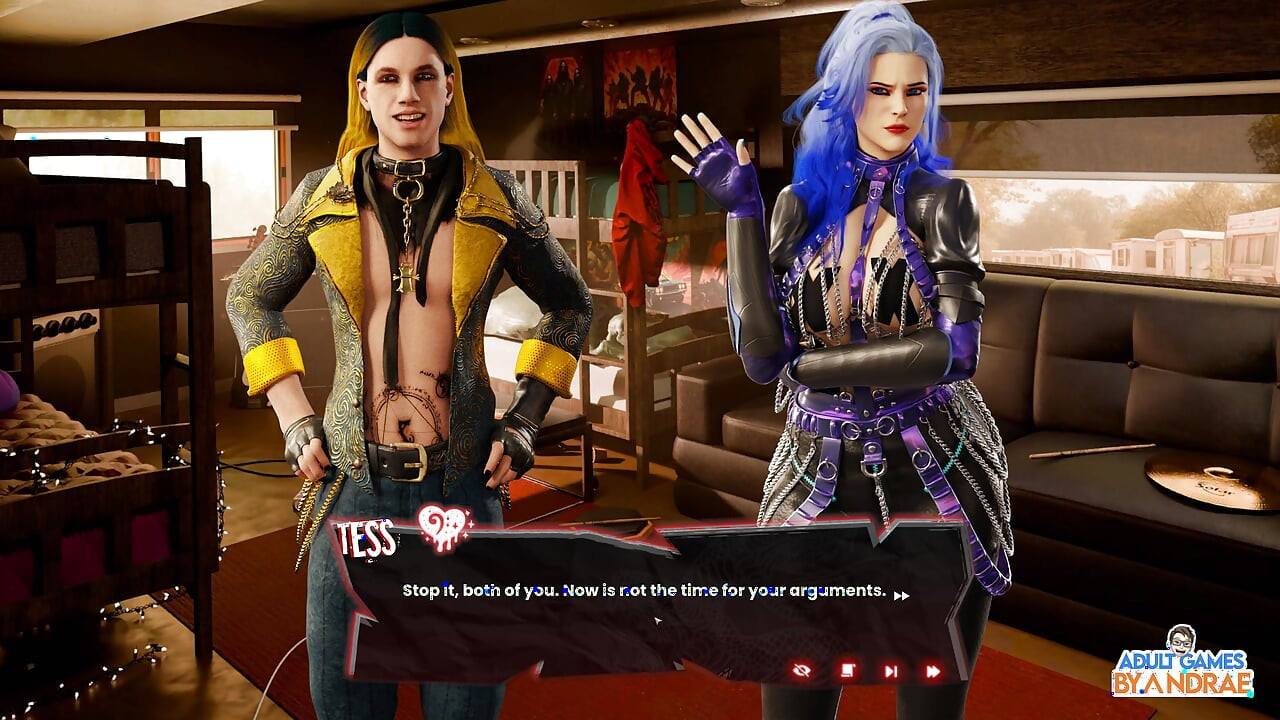 Sex, Sin & Rock'n'roll Gameplay Part 1 - Van Crash, Motel Stop & a Strange New Beginning