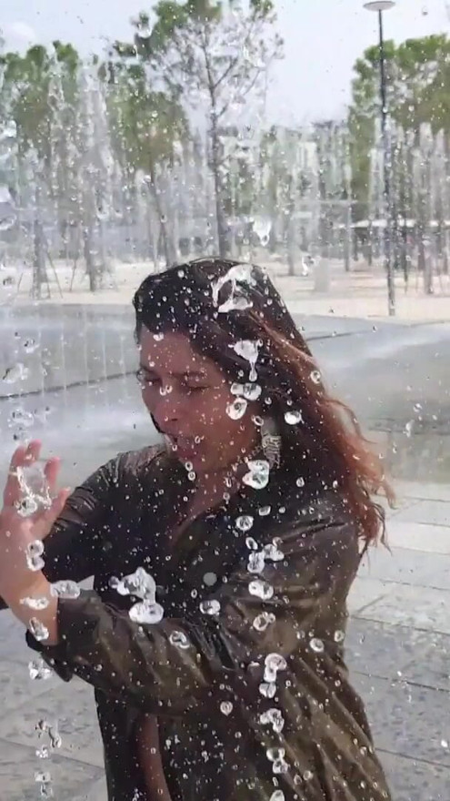 Public Walk of Hot Student ExpressiaGirl! Flashing Big Tits and Hairy Pussy! | Clip 2