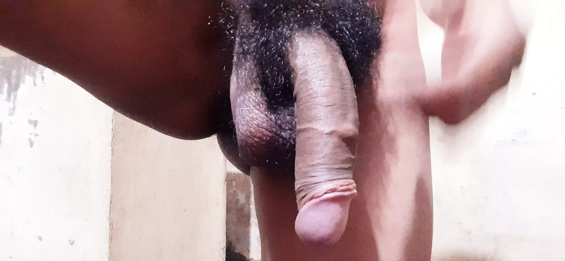 I rubbed my penis hard while I was at home