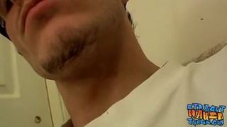Thuggish straightie jacking off dick solo for a cumshot