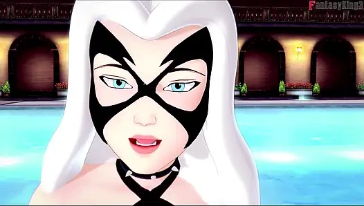 Felicia Hardy (Black Cat) bikini blowjob - Marvel