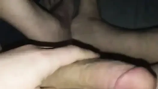 Transwoman, Playing with Her Feet and Cock