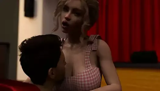 Nursing Back To Pleasure: Hot Blonde Girl Having Sex In The Theater Room - Ep46