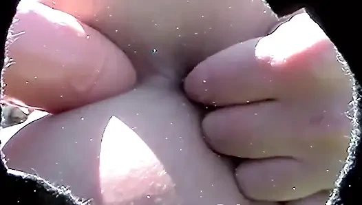 Mother Daughter Outdoor Anal Fuck with Dildo