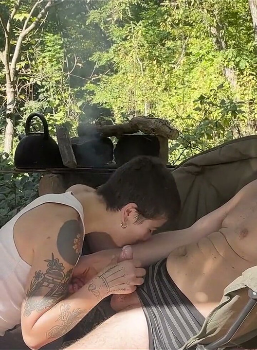 And Another Outdoor Camping Blowjob!