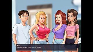 Summertime-Saga: Mädchen laden Typen auf eine Strandparty ein - Folge 199