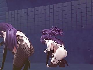 Mmd R-18 - anime - chicas sexy bailando - clip 155