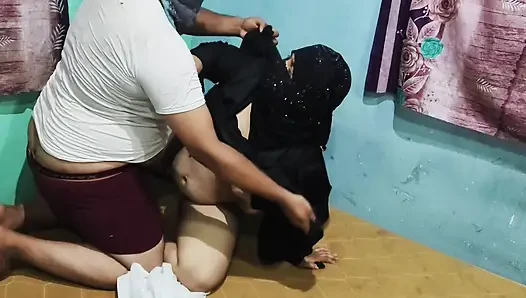 Muslim girl hijabi baby talking about hard sex