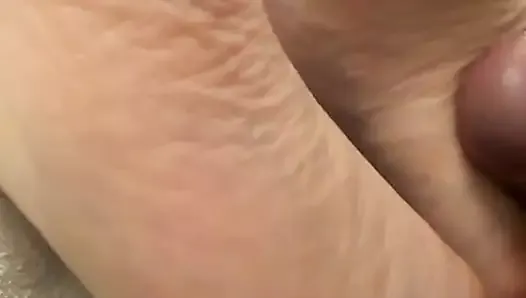 Dick play with feet