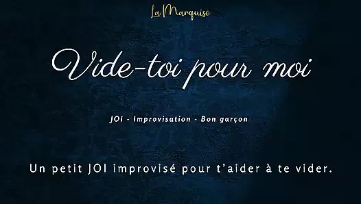 [French Audio Porn] Little JOI to empty you, like a good boy