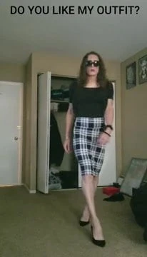 Transgirl Tiffany Parades In Her Skirt