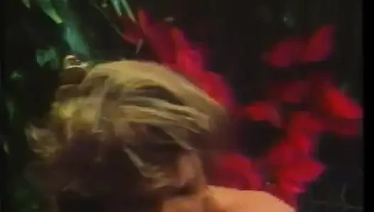 Hot Blonde Bends for Big Cock in Wet Vintage Action