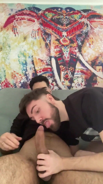 Memorable moment from "big cock blowjob"