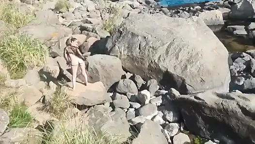 Divinamaruuu - Extreme Sex in the Arroyo De Las Sierras De Córdoba Fucking Outdoors with Real Risk